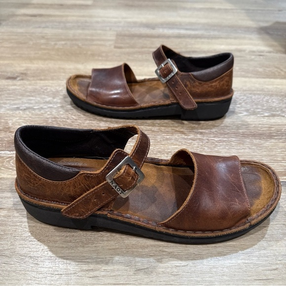 NOAT Sandals Size US/11 EU/41 Women's Dark Brown Leather Sandals - Picture 2 of 13